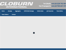 Tablet Screenshot of cloburninternational.com